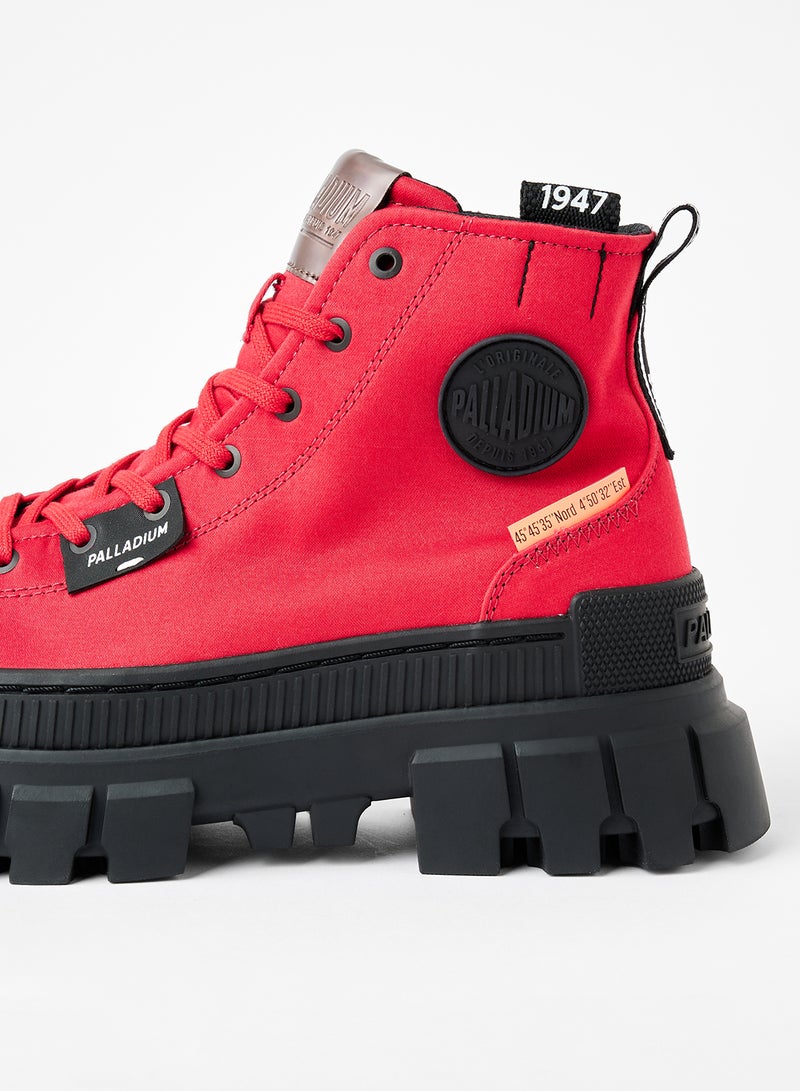Revolt Hi TX Chunky Sneakers Red