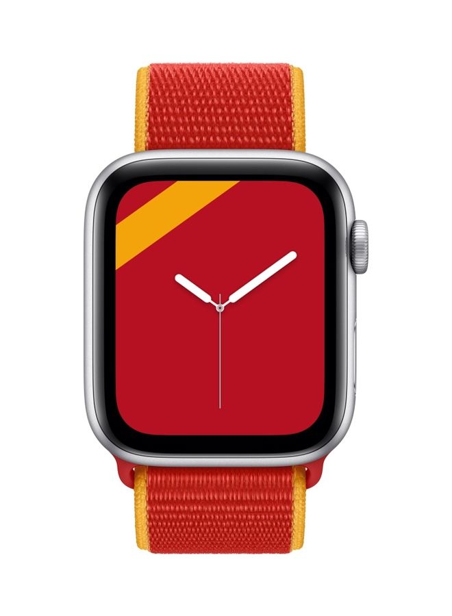 MARGOUN Sport Loop Nylon Band For Apple Watch 42/44/45mm Red/Yellow - Image 2