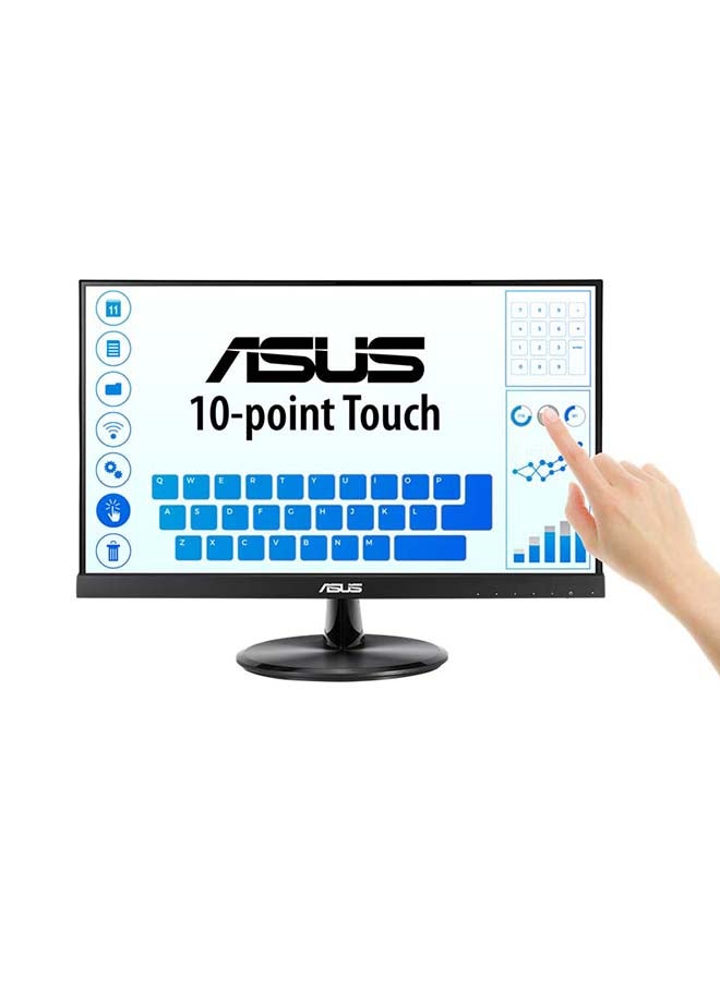ASUS 21.5 inch VT229H Touch Monitor - FHD (1920x1080), 10-point Touch, IPS, 178° Wide Viewing Angle, Frameless, Flicker free, Low Blue Light, HDMI, 7H Hardness Black  - Image 2