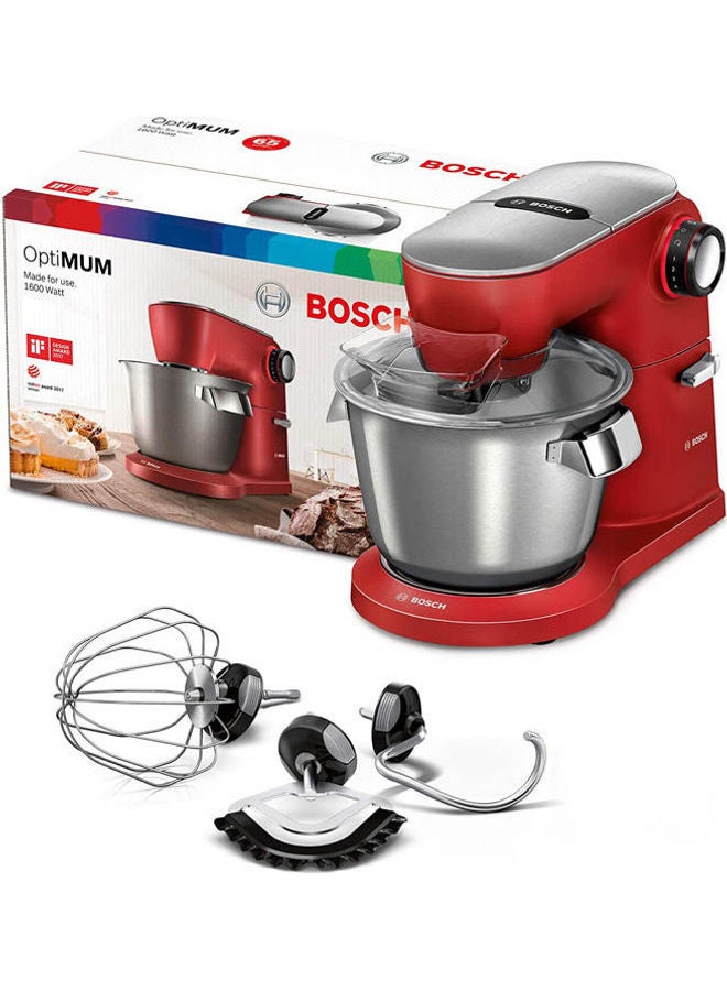 BOSCH - Electric Kitchen Machine Optimum 5.5 L 1600.0 W MUM9A66R00 Red - Image 1
