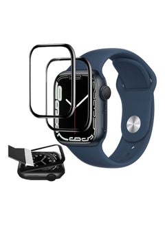 2-Piece Screen Protector For Apple Watch Series 7 45mm Black