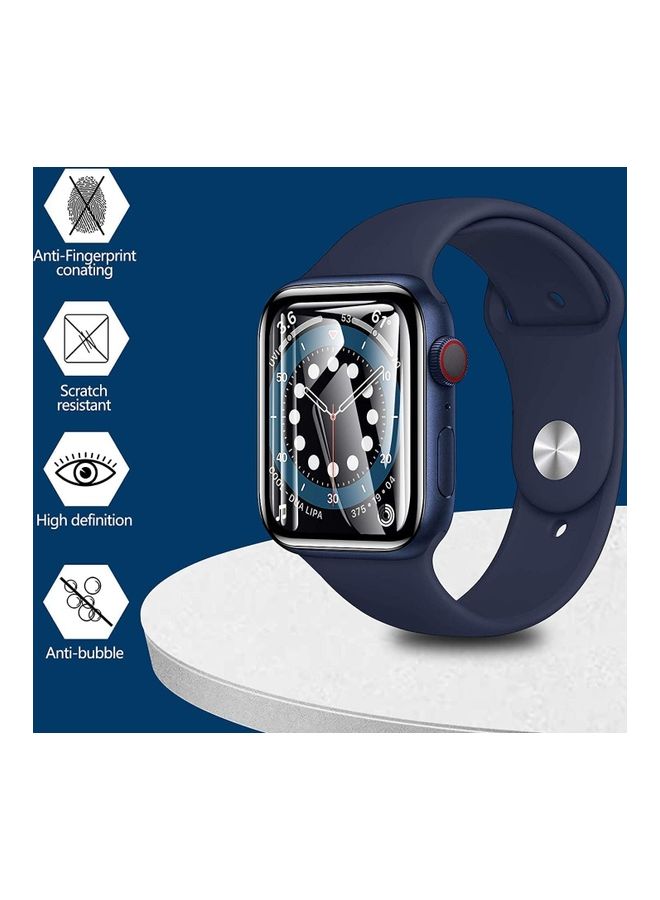 Rock Pow - 2-Piece Screen Protector For Apple Watch Series 7 45mm Black - Image 1