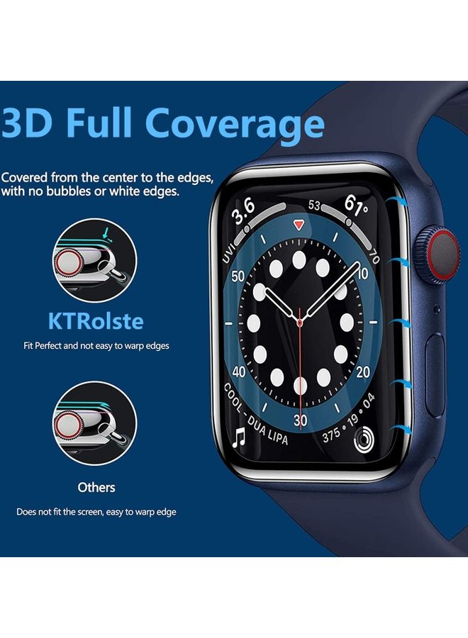 Rock Pow - 2-Piece Screen Protector For Apple Watch Series 7 45mm Black - Image 1