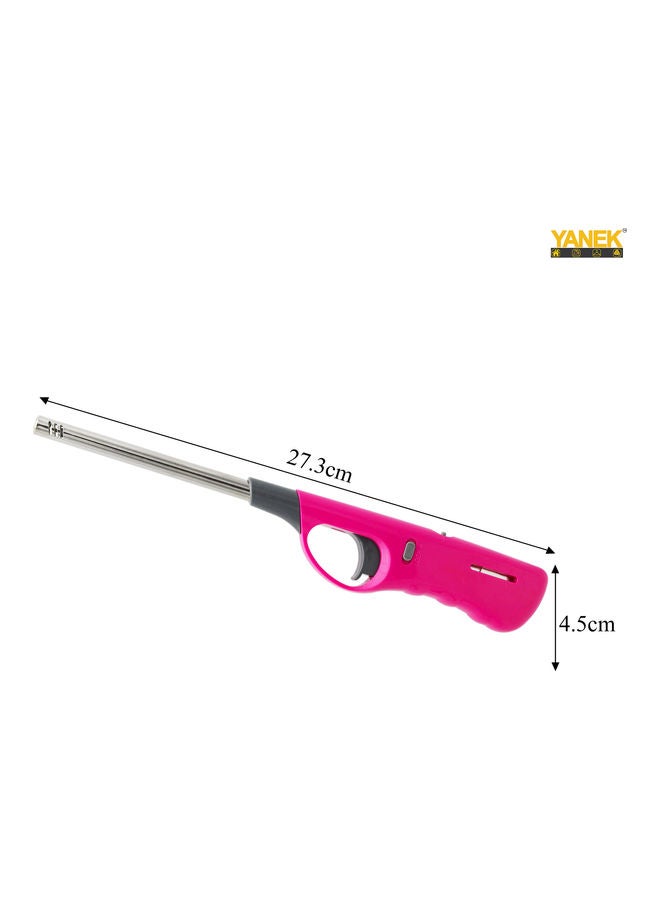 YANEK 4-Piece Refillable with Butane Gas Lighter for Camping and BBQ Multicolour 27cm  - Image 3