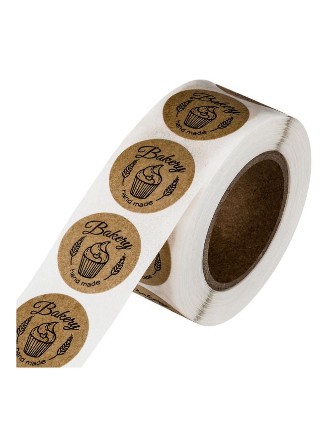 Captaintech 500-Piece Bakery Handmade Sticker Label Roll 1inch - Image 3