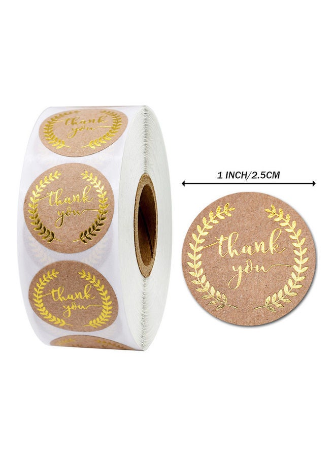 Captaintech 500-Piece Thank You Sticker Label Roll 1inch  - Image 3