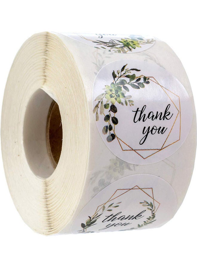 Captaintech 500-Piece Thank You Sticker Label Roll 1inch - Image 1