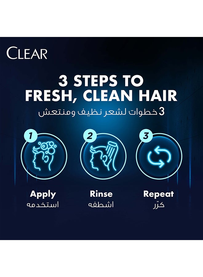 CLEAR Anti Dandruff Shampoo For Men, Cool Sport Menthol, 700ml - Image 3