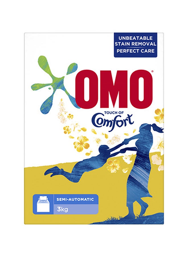 Omo - Laundry Powder Detergent Semi Automatic Top Load With Touch Of Comfort, Unbeatable Stain Removal 3kg - Image 1