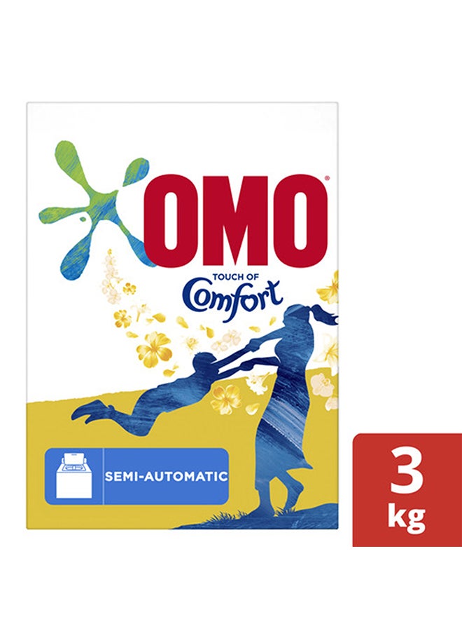 Omo - Laundry Powder Detergent Semi Automatic Top Load With Touch Of Comfort, Unbeatable Stain Removal 3kg - Image 1