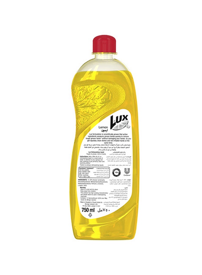 Lux - Dishwash Liquid For Sparkling Clean Dishes Lemon Tough On Grease And Mild On Hands 750.0ml - Image 1