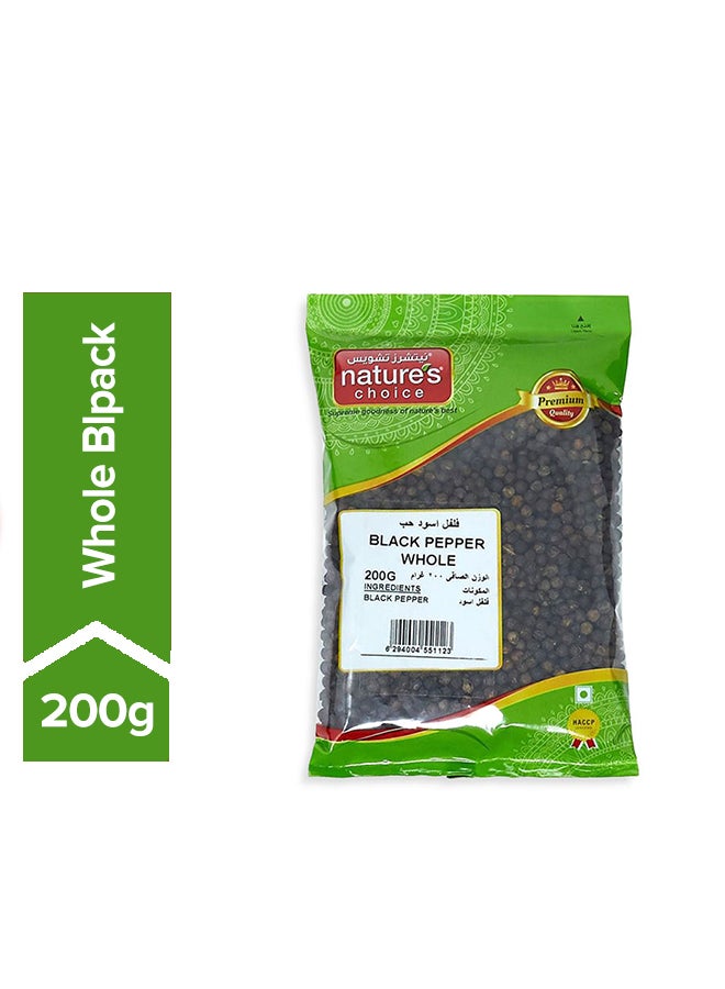 Nature's Choice Whole Black Pepper 200grams  - Image 1