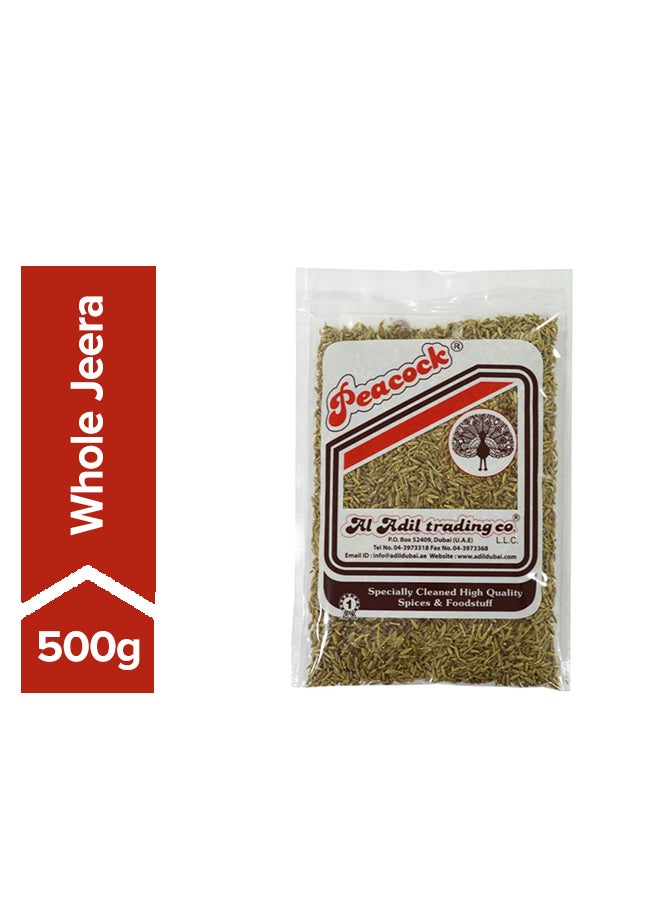 Peacock Whole Jeera 500grams  - Image 1