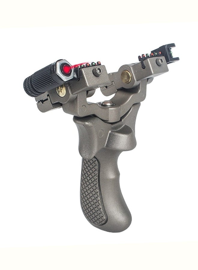 fashionhome 360-degree Rotating Catapult Slingshot With Subframe Laser  - Image 5