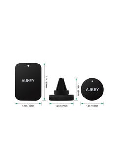 Aukey Magnetic Universal Air Vent Mount Holder Black  - Image 2
