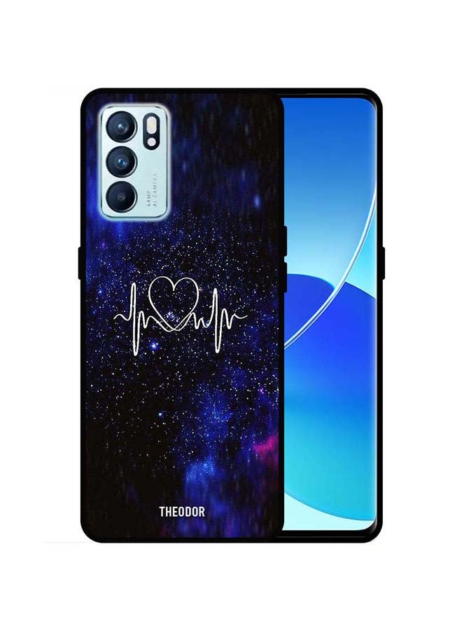 Theodor Protective Case Cover For Oppo Reno 6 5G Heart Beat - Image 1