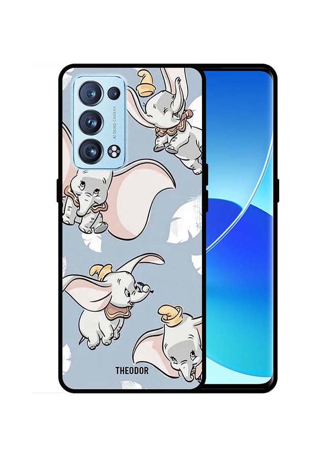 Theodor Protective Case Cover For Oppo Reno 6 Pro 5G Baby Elephant Flying - Image 1