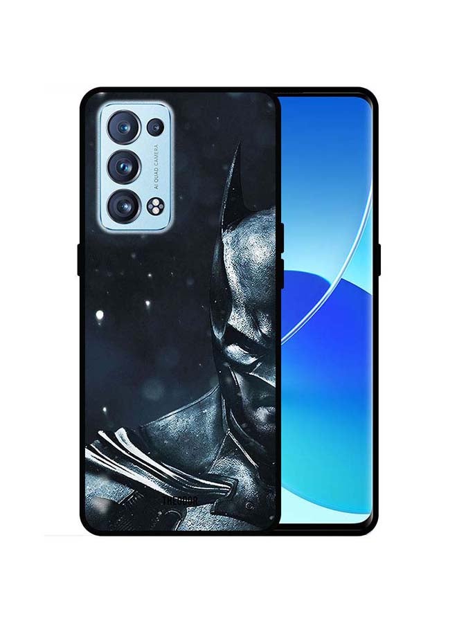 ثيودور غطاء حماية واقٍ لهاتف أوبو رينو 6 برو 5G بطبعة نصف وجه باتمان - Image 1