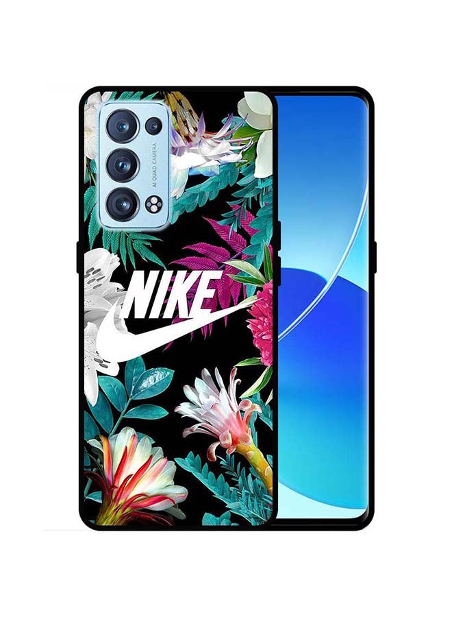 ثيودور غطاء حماية واقٍ لهاتف أوبو رينو 6 برو 5G مطبوع بعبارة "Just Do It" - Image 1