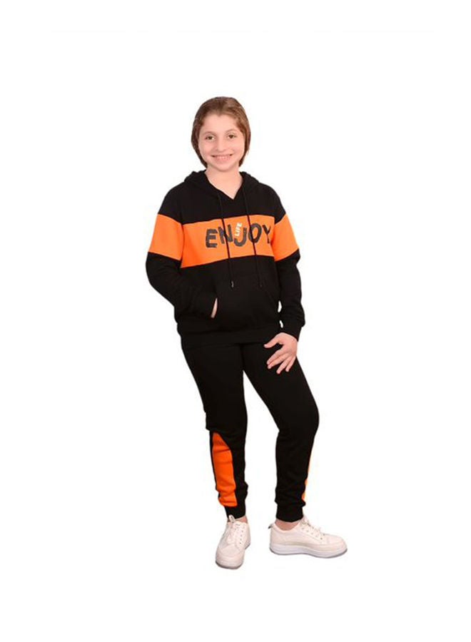 سيزار بدلة تدريب مزينة بطبعة مع جيب أسود - Image 2