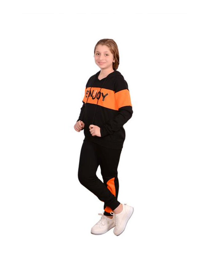 سيزار بدلة تدريب مزينة بطبعة مع جيب أسود - Image 4