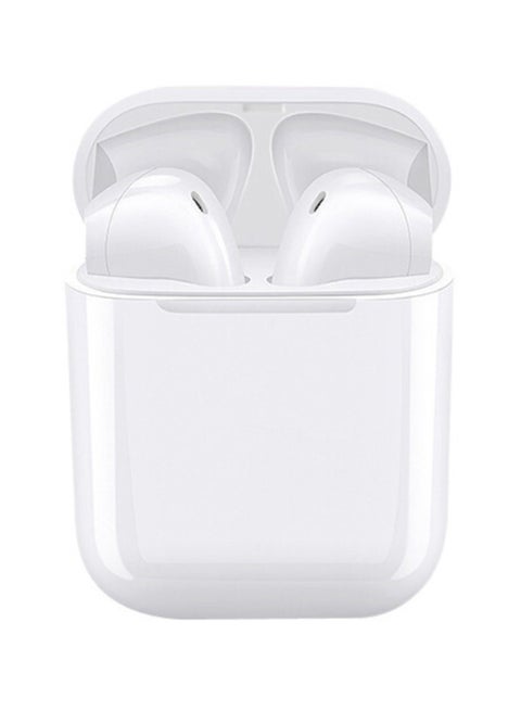 سماعة ايربودز بلوتوث لاسلكية مع علبه شحن و كيبل أبيض