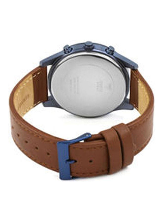 GUESS Men's Leather Analog Wrist Watch W0876G3 With  Stainless Steel Analog Watch 1512960 - Image 3