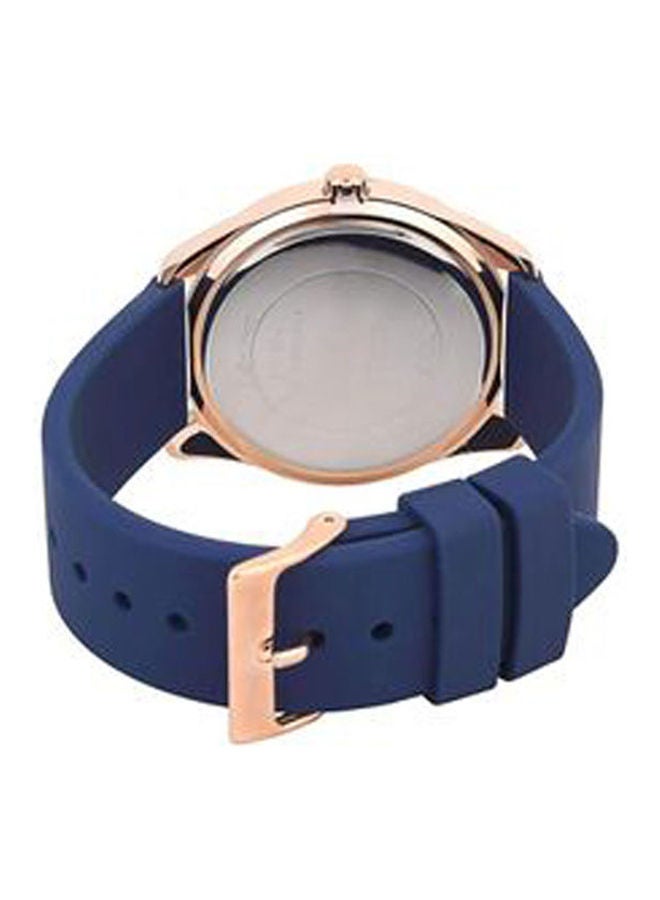 جس مجموعة ساعة يد بعقارب وسوار من السيليكون طراز W0911L6 مع ساعة يد كرونوغراف بسوار من الجلد طراز 1513642 للنساء - Image 2