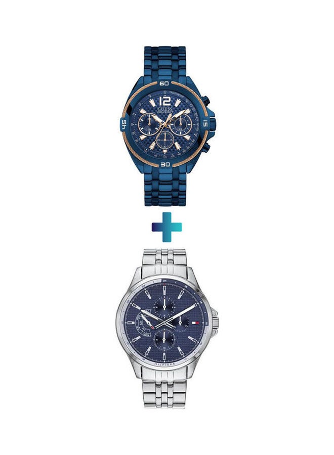 GUESS Men's Stainless Steel Chronograph Watch W1258G3 With  Stainless Steel Chronograph Watch 1791612  - Image 1