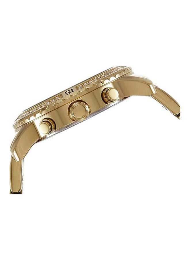 GUESS Women's Stone Studded Analog Watch W0774L2 With Silicone Chronograph Watch 1791349 Set - Image 3