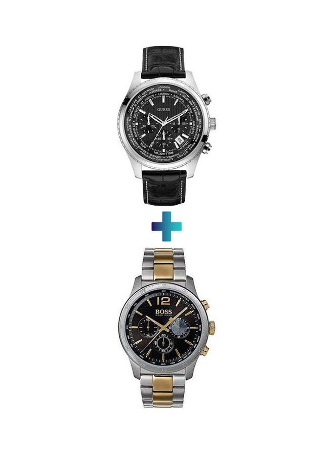 GUESS Men's Water Resistant Chronograph Watch W0500G2 With  Stainless Steel Chronograph Watch 1513529 - Image 1