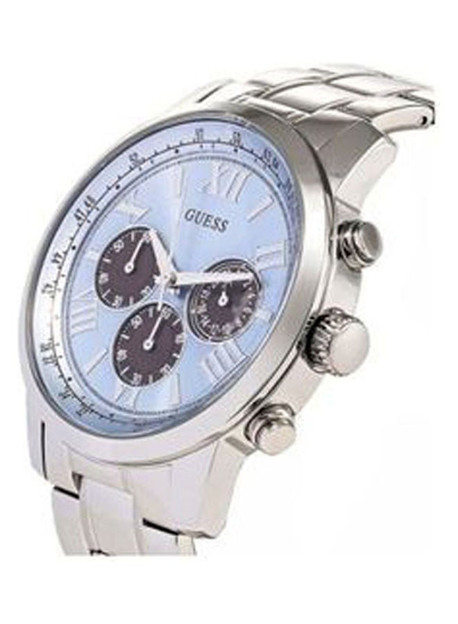 GUESS Men's Water Resistant Chronograph Watch W0379G6 With Leather Analog Watch 1513580 Set - Image 3