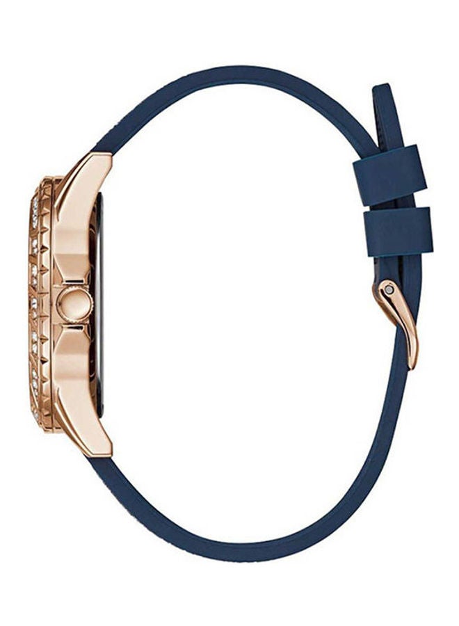 جس ساعة يد بعقارب مقاومة للماء بسوار من السيليكون طراز W1096L4 طراز 1791468 للنساء - Image 3