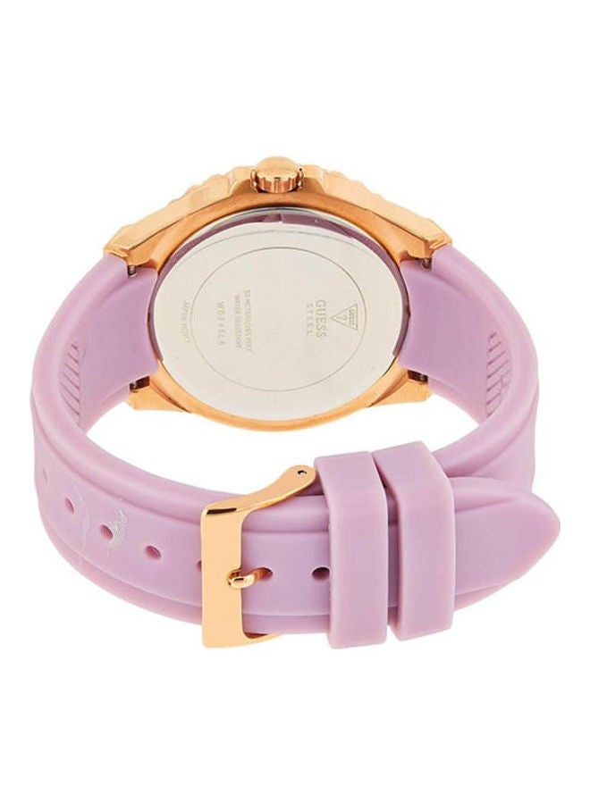 GUESS Women's Water Resistant Analog Watch W0846l6 With Stainless Steel Analog Watch ES3969 - Image 2