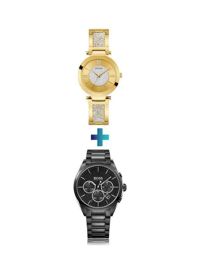 GUESS Women's Stainless Steel Analog Watch W1288L2 With  Stainless Steel Analog Watch 1513365 - Image 1