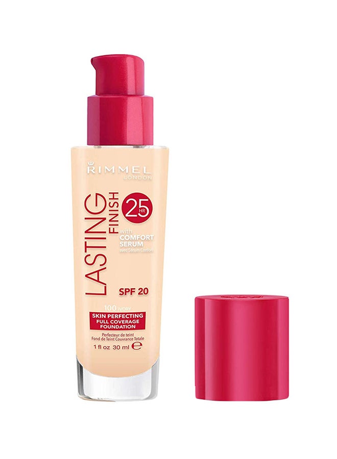 RIMMEL LONDON - Lasting Finish 25 Hour Foundation 100 Ivory - Image 1