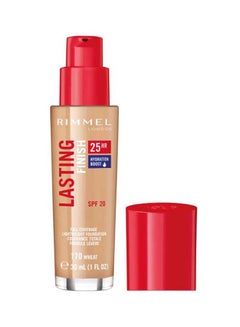 RIMMEL LONDON Lasting Finish 25HR Foundation, 30ml - 1 fl oz, 170 Wheat  - Image 1