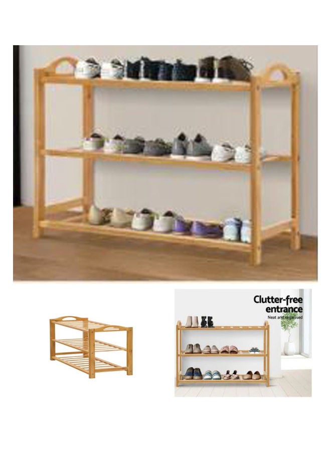 درامــــــا هوم  منظم رفوف للأحذية من 3 طبقات بيج 50x66x20سم - Image 4