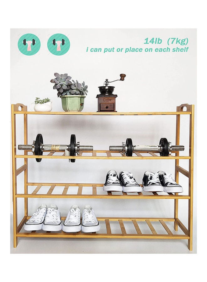DRAMA HOME 3-Tier Shoe Rack Organizer Beige 50x66x20cm  - Image 5