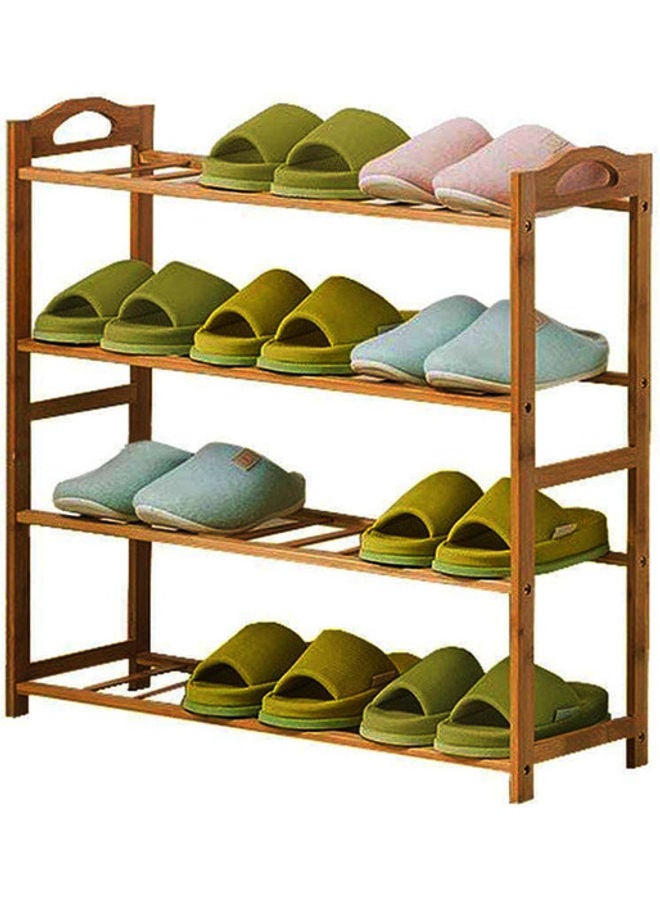 DRAMA HOME 4-Tier Shoe Rack Organizer Beige 77x66x20cm  - Image 1