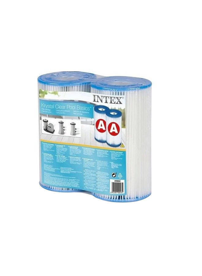 INTEX Pack of 2 Type A Filter Cartridge 21.59x10.79x20.32cm