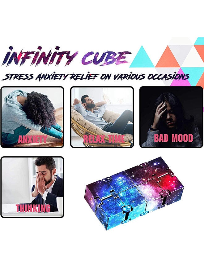 Infinity Silicone Fidget Stress Relieve Toy Durable And Portable Multicolored