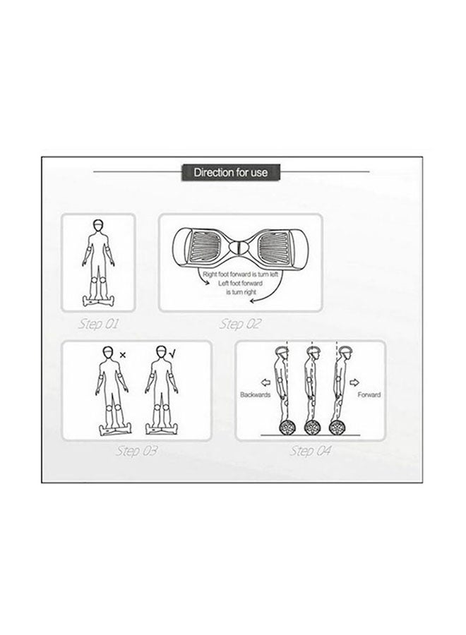 Superior Quality Material Hoverboard LED Self Balancing Scooter With Protective Belt For Kids 6.5inch
