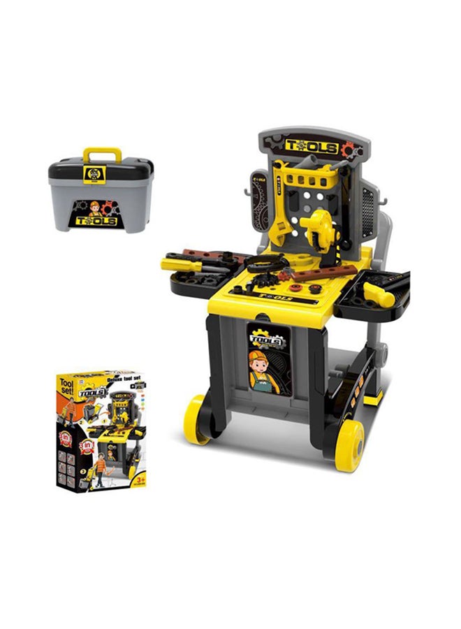 3-In-1 Portable Lightweight Compact Pretend Deluxe Tool Luggage Set For Kids - Image 4