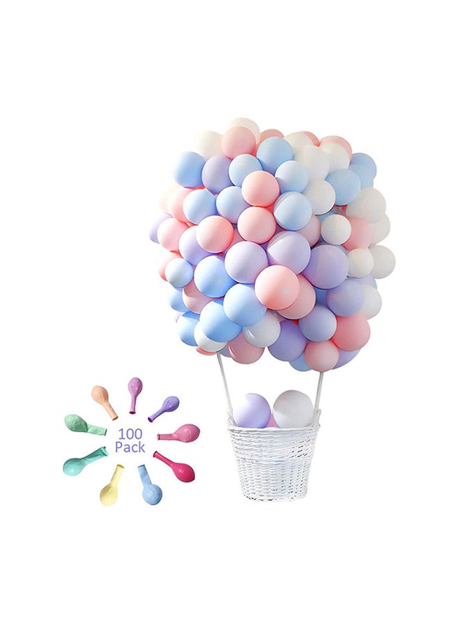 100-Piece Macaron Balloon Set Durable Sturdy Authentic And Attractive For Decoration cminch - Image 1