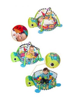 Generic Baby Grow-With-Me Activity Gym, 30 Ball Pit Cotton Cute Turtle And Sea Pals  - Image 3