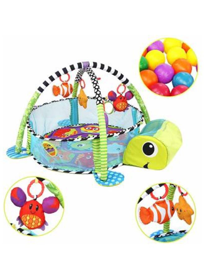 Baby Grow-With-Me Activity Gym, 30 Ball Pit Cotton Cute Turtle And Sea Pals  - Image 5