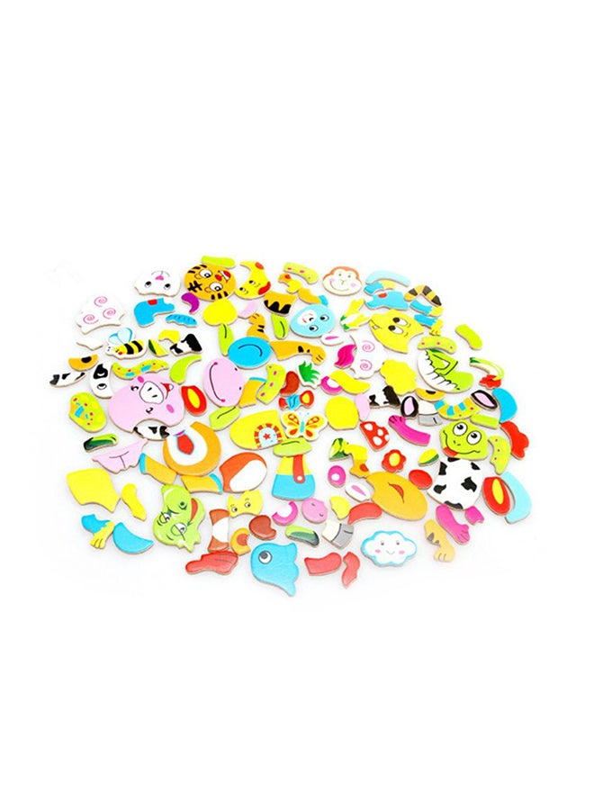 120-Piece Magnetic Puzzle Children'S Intellectual Wooden Drawing Board Toy Set - Image 2