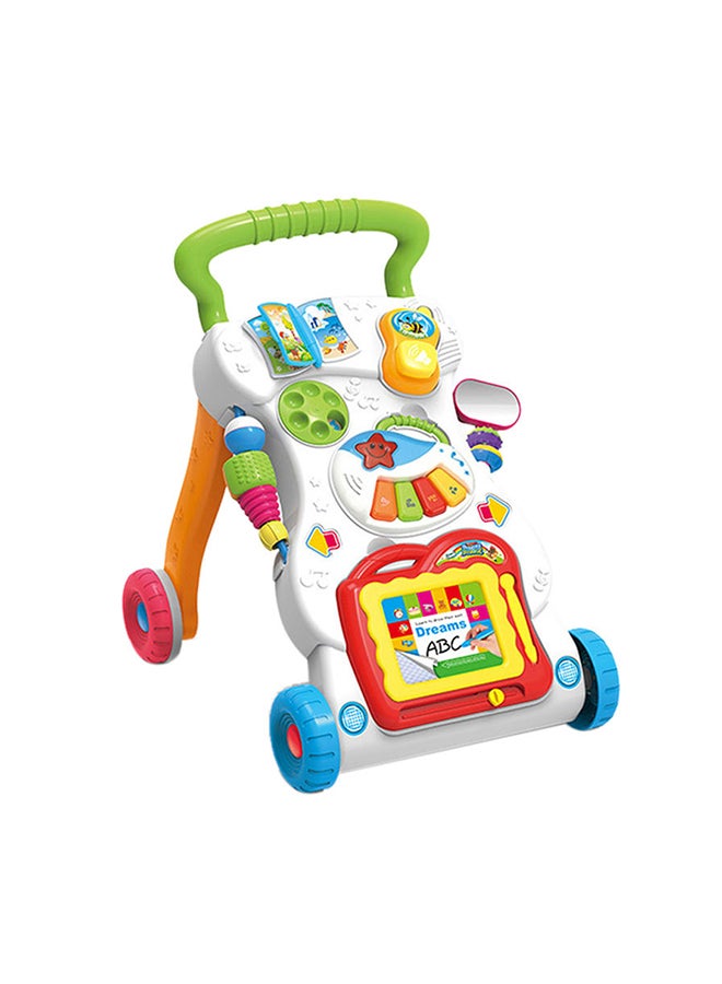 Multifunctional Baby Activity Musical Walker With Drawing Board And Toddler Toys - Image 1