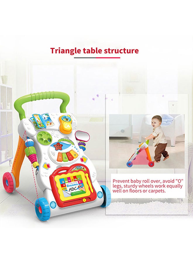 Multifunctional Baby Activity Musical Walker With Drawing Board And Toddler Toys - Image 4